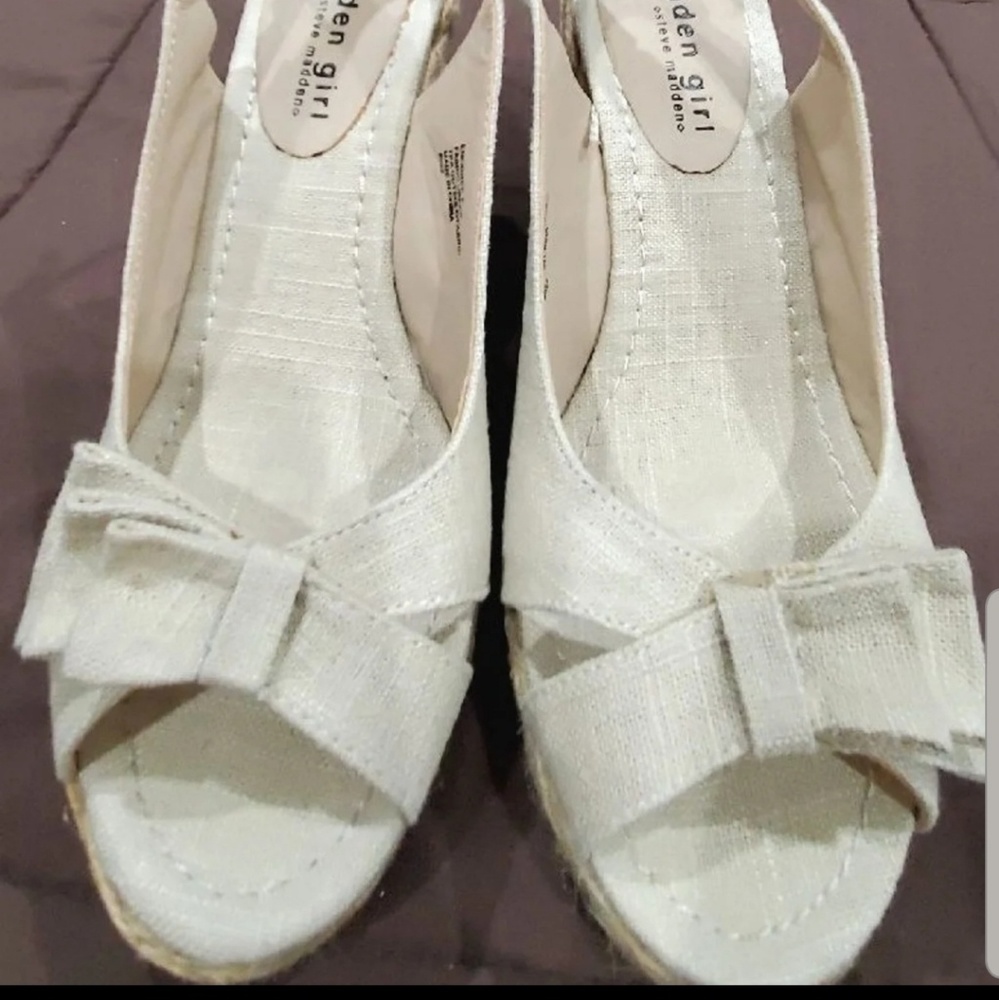Wedge slingback sandals